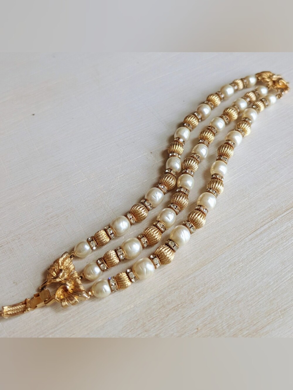 Vintage Vendome Triple Strand Bracelet